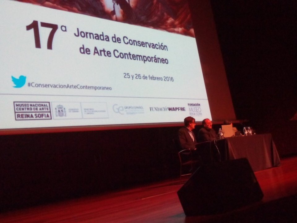 museoreinasofia's tweet photo. ¡Arranca la 17ª Jornada de #ConservacionArteContemporaneo! Puedes preguntar a nuestros ponentes usando el hashtag https://t.co/QYtMylDcp5