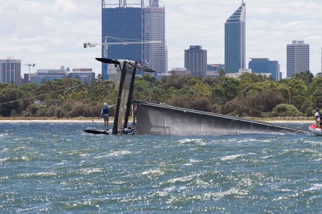 Capsize! Practice makes perfect at the <a href="/SofPYC/">SOPYC</a> Qualifier for WMRT Fremantle next week! #WMRTFreo
