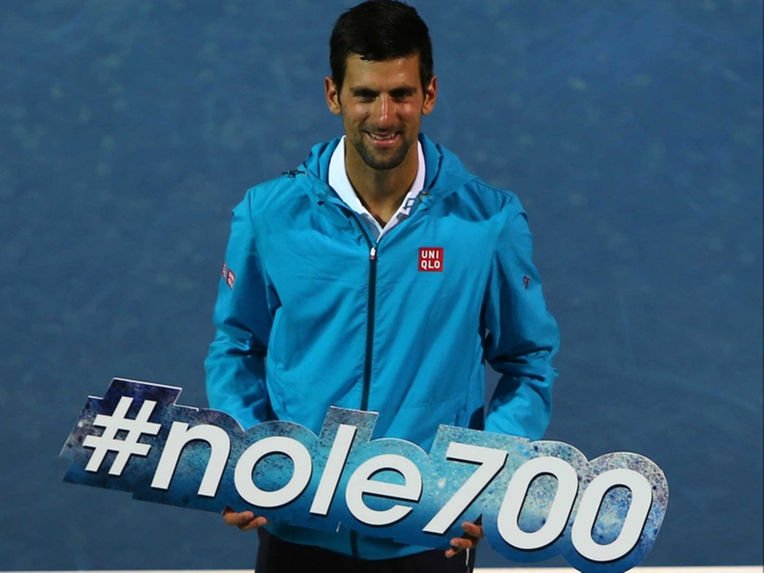 Another milestone

Congratulations Novak #nole700