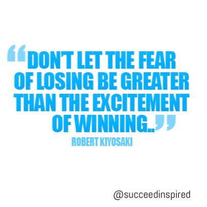 SucceedInspired's tweet photo. Never let the fear of failure stop you from getting the success you desire! #success #inspiration #motivation #life https://t.co/OnVGpmToa9