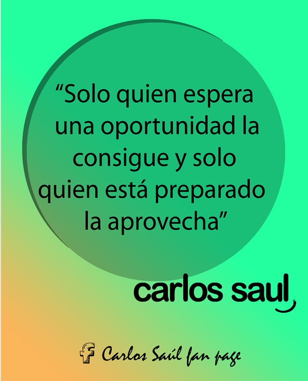 carlossaulr's tweet photo. "Solo quien espera una oportunidad la consigue y solo quien está preparado la aprovecha" https://t.co/6JI9r7Z9NA