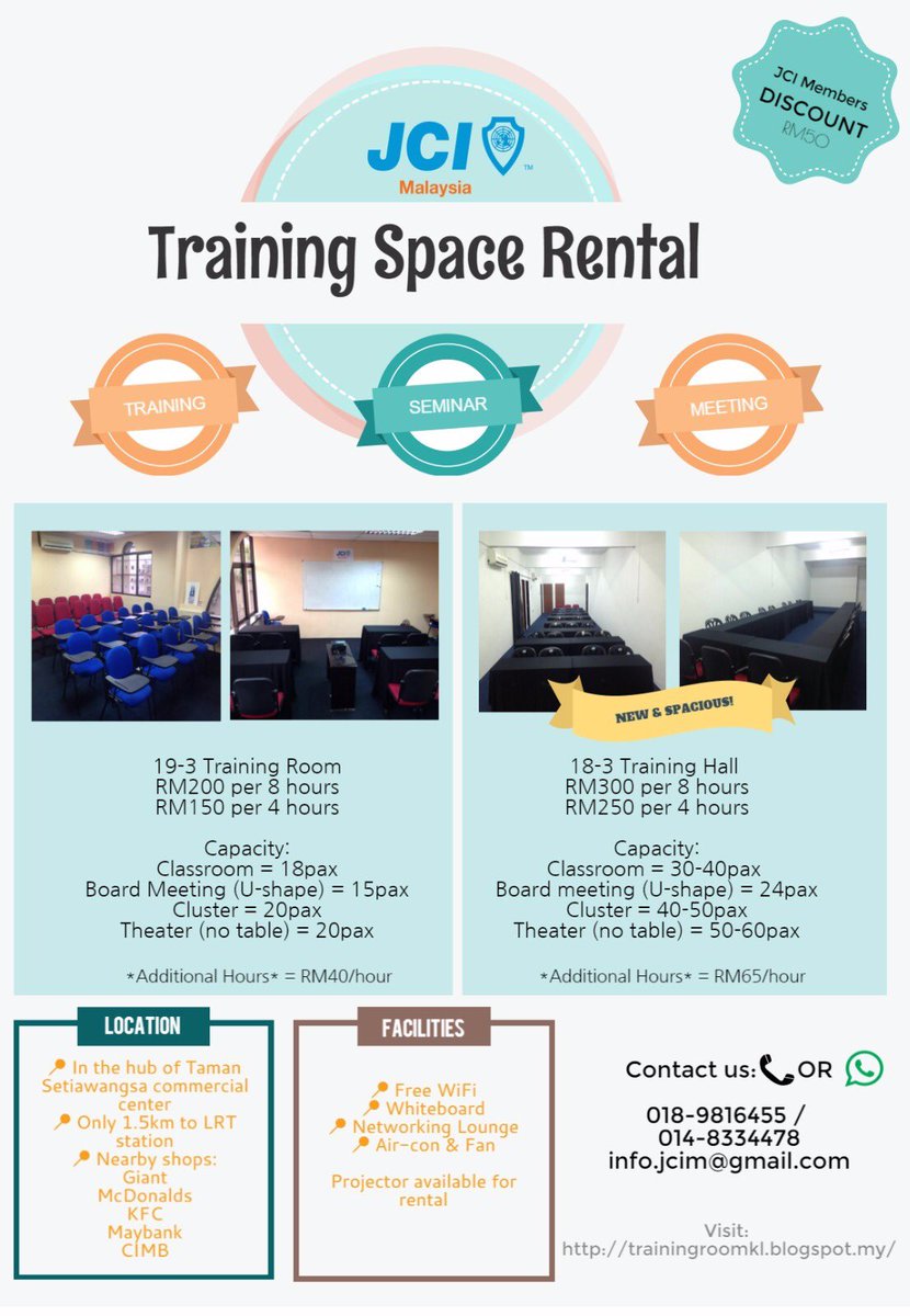 Training Room Rental in Setiawangsa. #trainingroom #rental #rentalroominkl