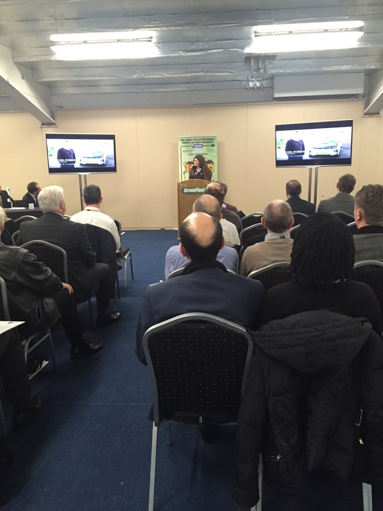 GreenFleetNews's tweet image. Lucy Ramstedt from @BMW_UK speaking about the #BMWi range #pluginvehicles #CAPITALGreenFleet 2016