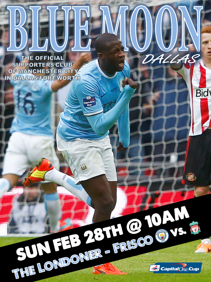 BlueMoonDallas1's tweet photo. LEAGUE CUP FINAL!!! Sunday @londoner_frisco its @MCFC v @LFC so get down to the winner of @NBCSN #bestplbarcontest ! https://t.co/vwiSNd2Cew