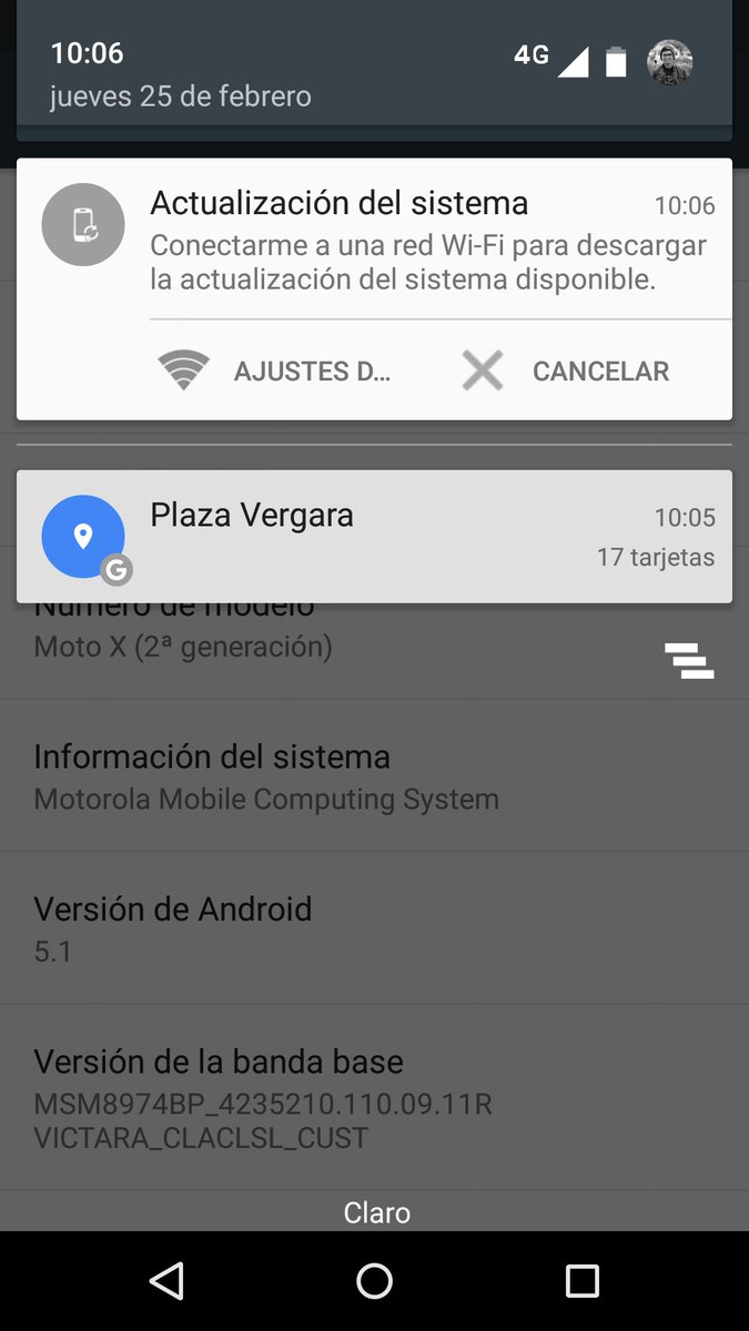diegoradt's tweet photo. @Wayerless me llegó actualización a andoird 6.0 en Moto x segunda genéracion https://t.co/0WDFhxWbWA