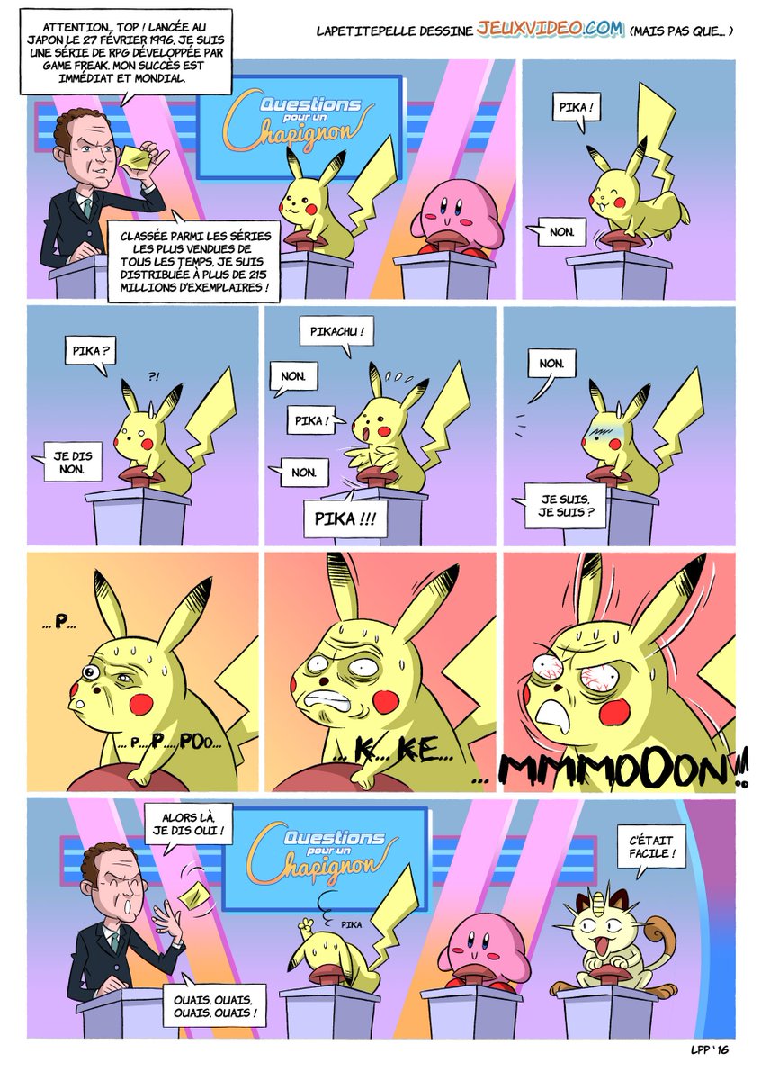JVCom's tweet photo. Pour les #Pokemon20ansJVCom, la rencontre improbable entre @JulienLepers et Pikachu, grâce à @LaPetitePelle ! https://t.co/QFiWLZf7Mr