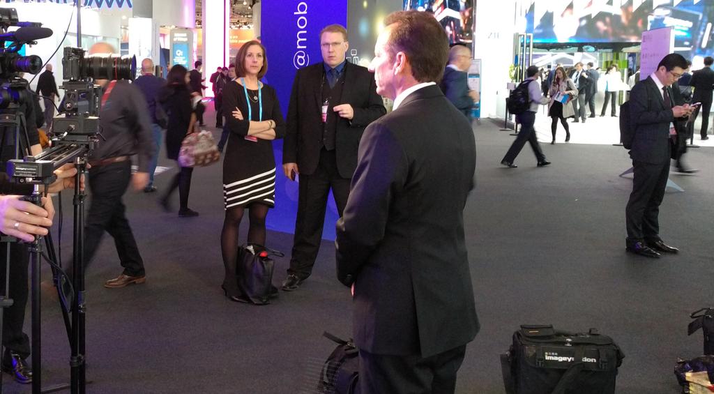 bighneswar's tweet photo. Lights-camera- #cognitive,@stevecanepa welcomes u to #ibmbooth at #MWC16 while @janbrowder n @graemeknows strategize https://t.co/xaCLX0GnKk