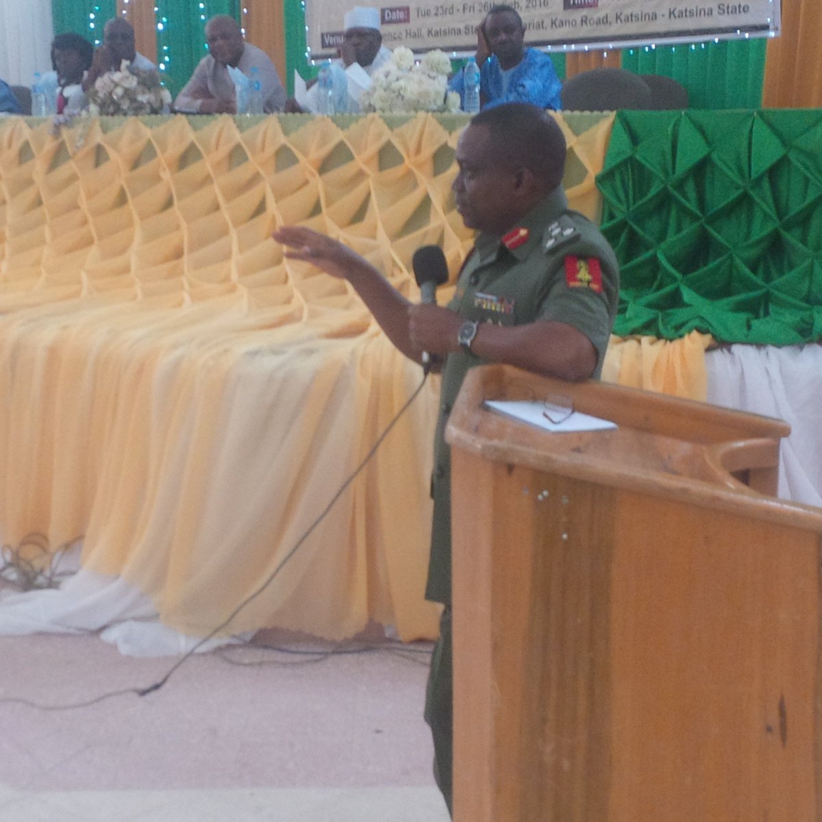 nysc_ng's tweet photo. #PreOorientationWsp16A: The DG NYSC Brig Gen JB Olawumi giving his keynote address#After the Business Session https://t.co/T9sTRphrcS