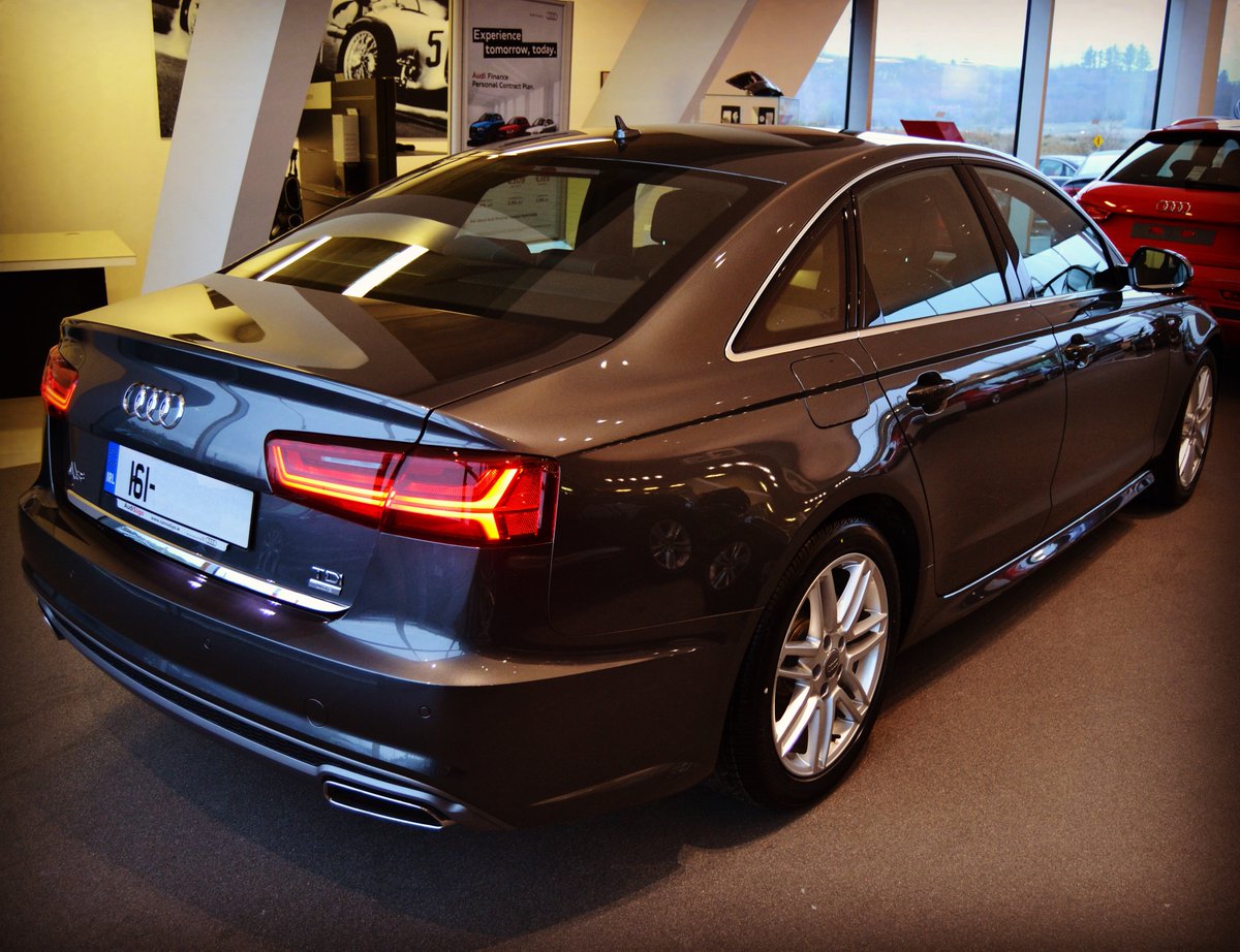 ConnollysMG's tweet photo. 161 #Audi A6 2.0TDI S Tronic S Line finished in Daytona Grey Metallic is going to its new home today! #161reg https://t.co/4qSiONou9v