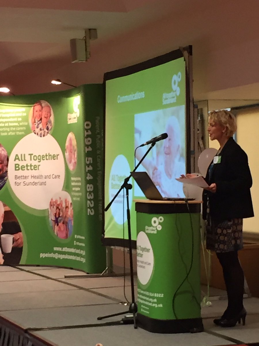 ATBSunderland's tweet photo. Our comms manager @HelenNHS - 'We want to make sure people know about the great work underway in the city' #atbevent https://t.co/yWcUHNHJJp