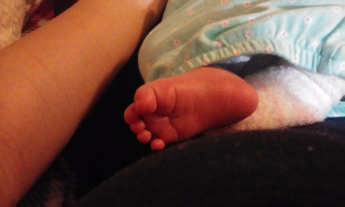 bashleyisabamf's tweet photo. Still don't understand twitter but here's some baby toes... Our daughter was born 2-12-16. :) https://t.co/Bb0F56Uoll