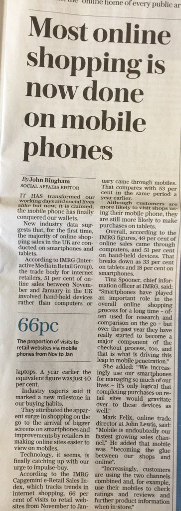 R70TLY's tweet photo. #BUSS4 most e-commerce is now m-commerce https://t.co/6jnzq94XAl