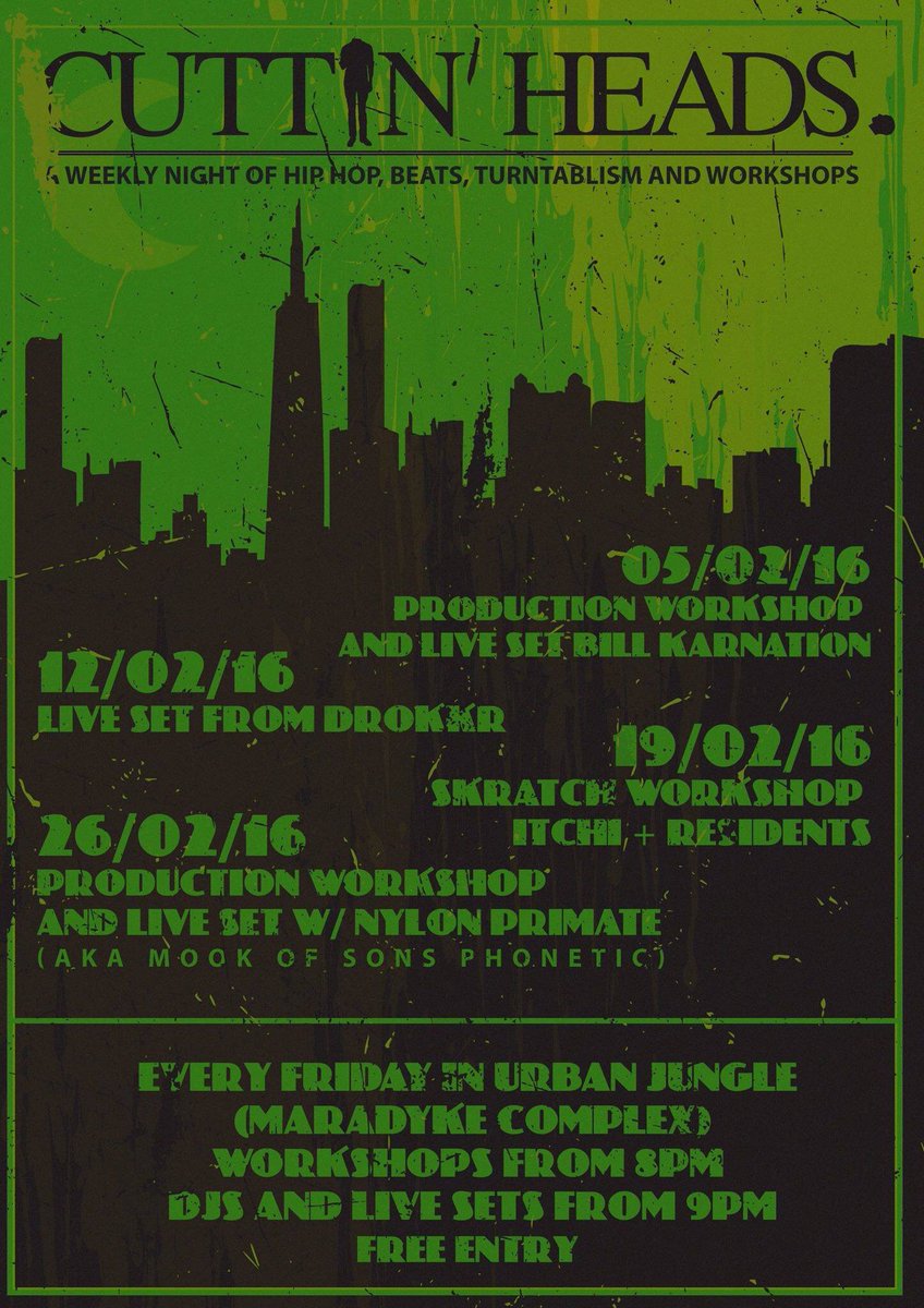 RabiahZaruq's tweet image. I&apos;m playing in Urban Jungle in Cork tomorrow night for @CuttinHeadsCork #liveset #productionworkshop