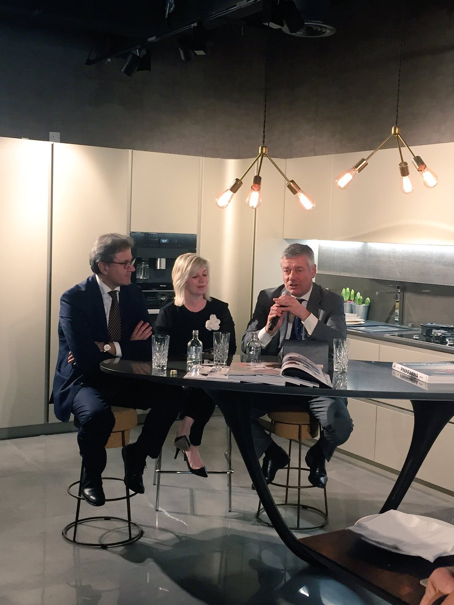 AltShift_ME's tweet photo. Edi Snaidero &amp; Paolo Pininfarina in conversation with Identity mag at the #snaidero studio @d3Dubai @SnaideroCucine https://t.co/And69P7E3D