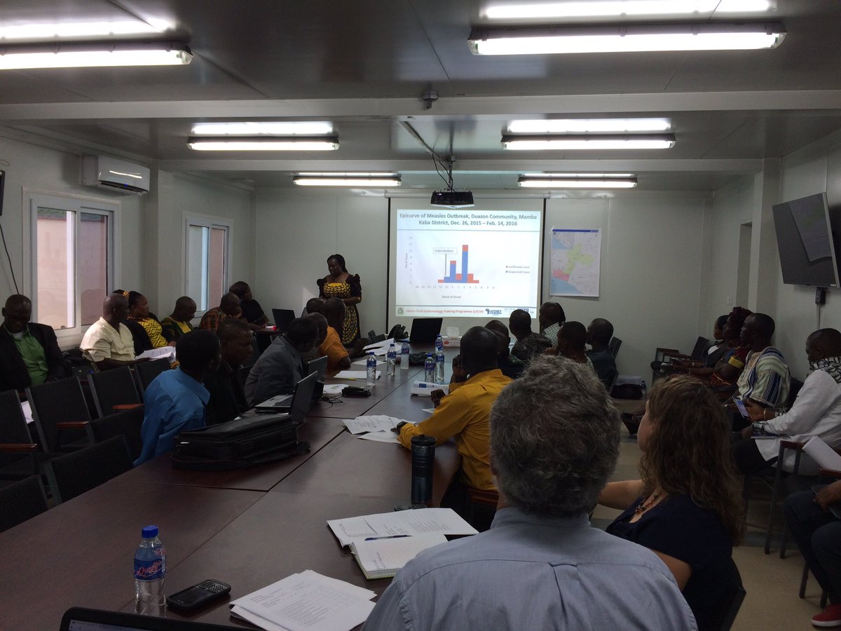 LiberiaFETP's tweet photo. .@PHPractice complimenting the presentations being delivered by Cohort 2. @EmoryRollins @AFENETAfrica @CDCGlobal https://t.co/9kWGsRymXq