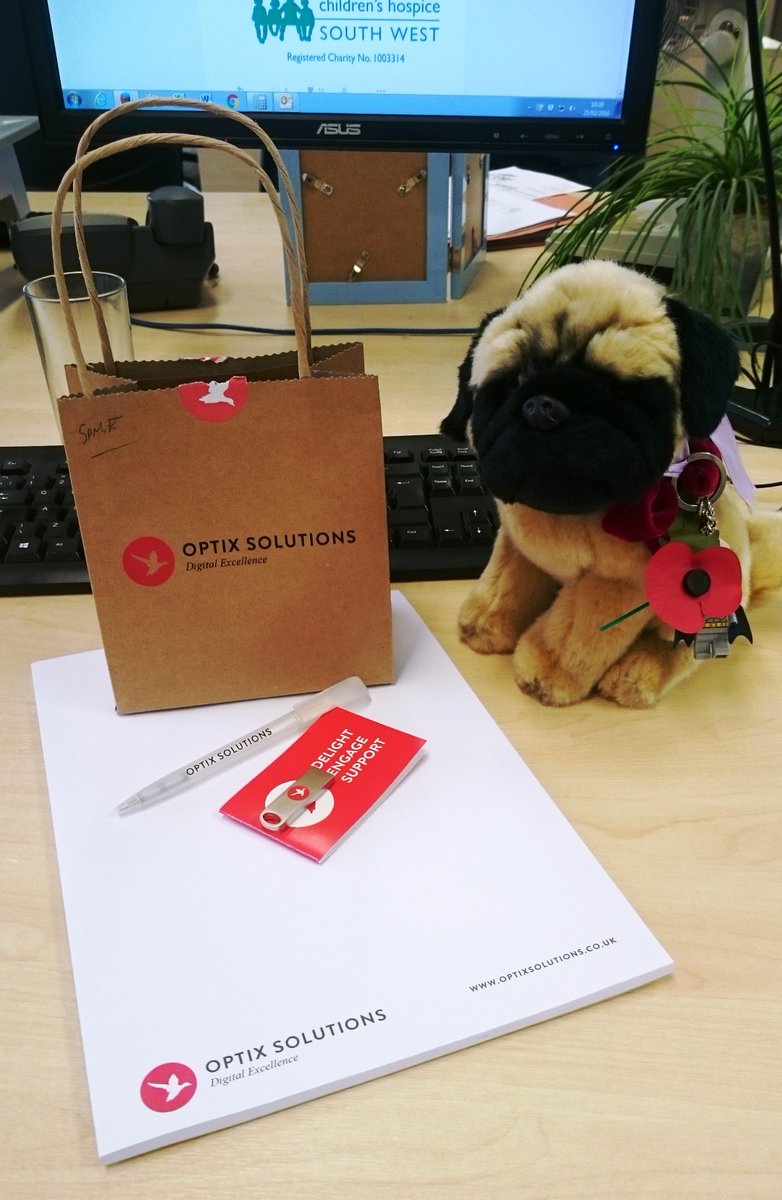 PaveyGroup's tweet photo. Thank u @danwht for visiting yesterday with an @OptixSolutions goodie bag (&amp; cake) #PugNotIncluded #LetsTalkDigital https://t.co/jccDLwQG6r