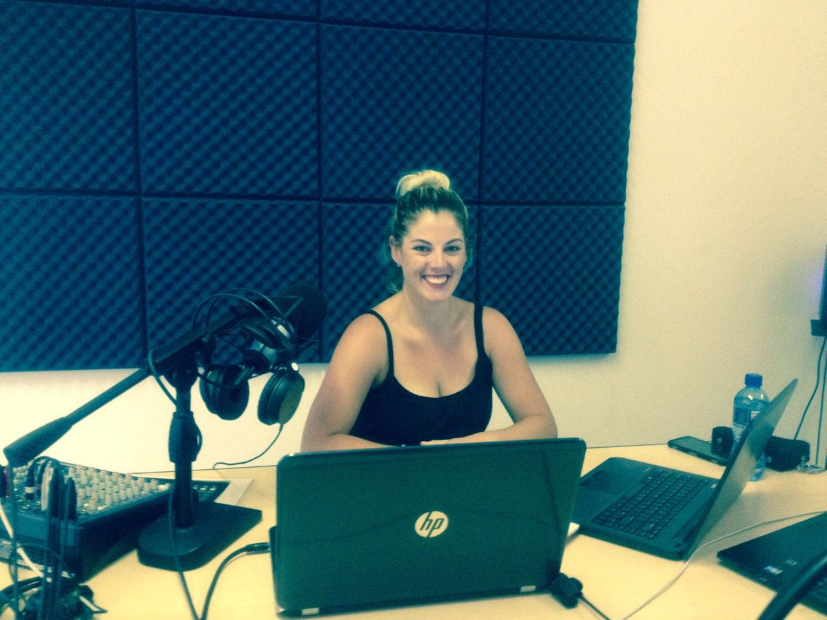 katie_monk's tweet photo. Gorgeous @Robynleigh00 rocking hashtag studio today @HashtagRadio #studiogals #lipstick #chatradio #capetown https://t.co/X8i5sYsHHW