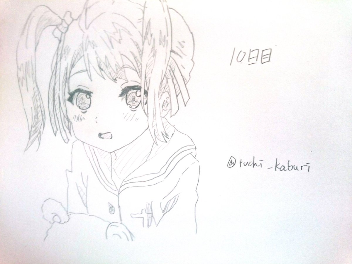 tuchi_kaburi's tweet photo. ファントムワールドから
#模写
#無彩限のファントム・ワールド 
#熊枕久瑠美 https://t.co/D8p4tFGC7X