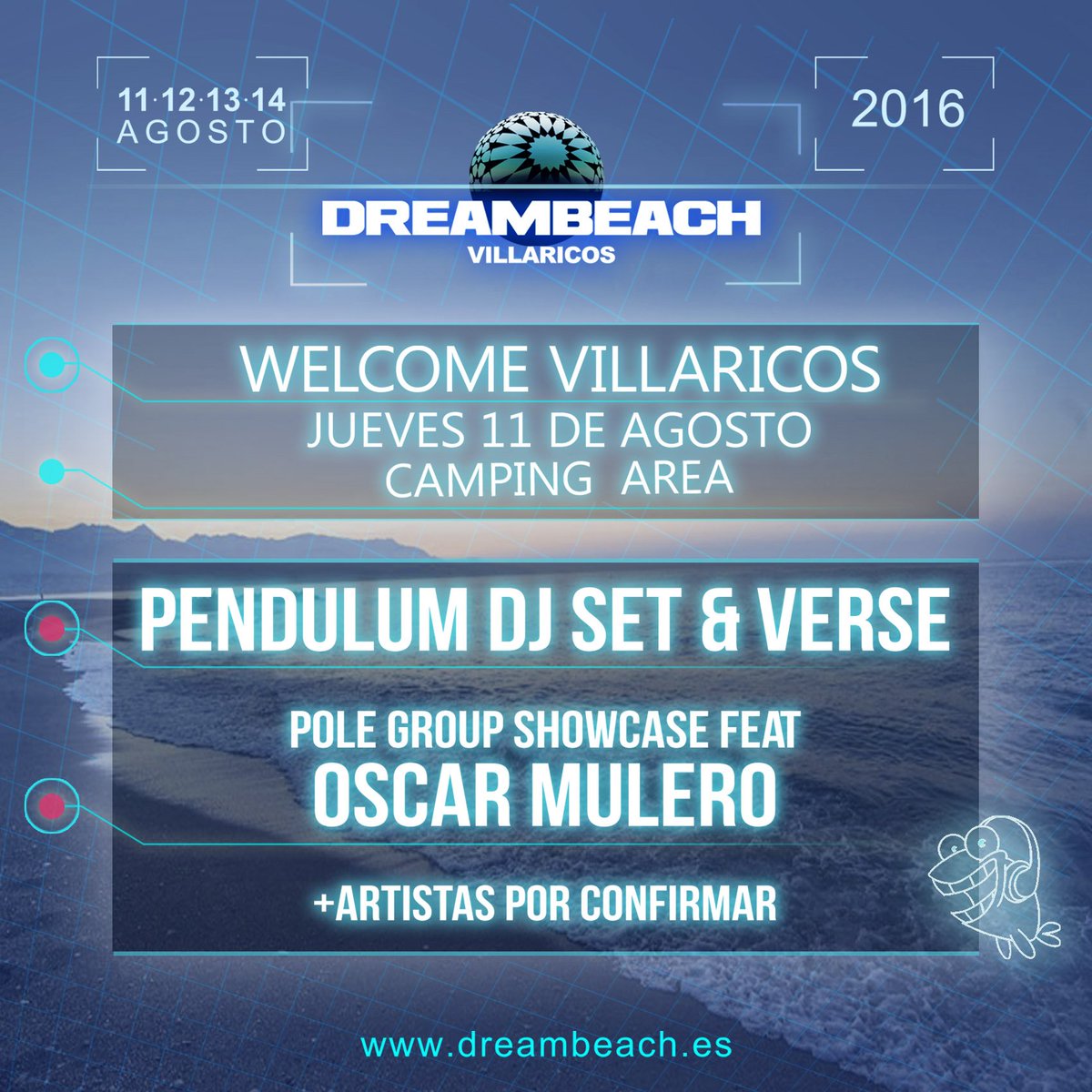 DreambeachFest's tweet photo. #WelcomeVillaricos
Primeros artistas confirmados: @Pendulum Dj Set &amp; Verse, @PoleGroup Showcase feat @oscarmulero https://t.co/V8LpuzYrKV
