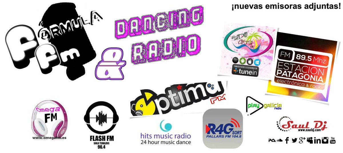SaulDj's tweet image. Nuevas radios se suman a la emisión de &quot;DR&quot; y &quot;FFM&quot;. ¡Gracias!. #sauldj #formulafm #dancingradio #radiodj
