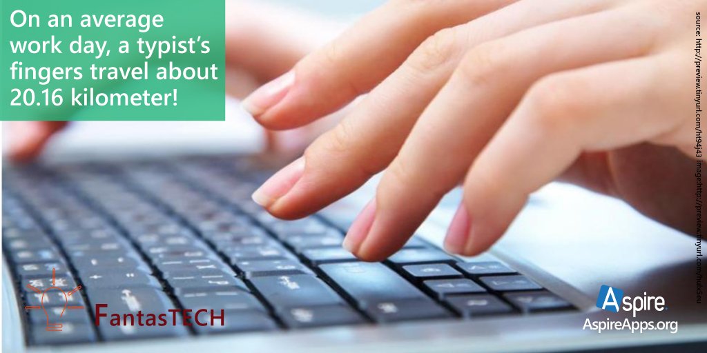 Aspireapp's tweet photo. #FantasTECH #technology #innovation #typist #averageday #fingers #work  #AspireApps #RCorp https://t.co/Th7GL6XFcL