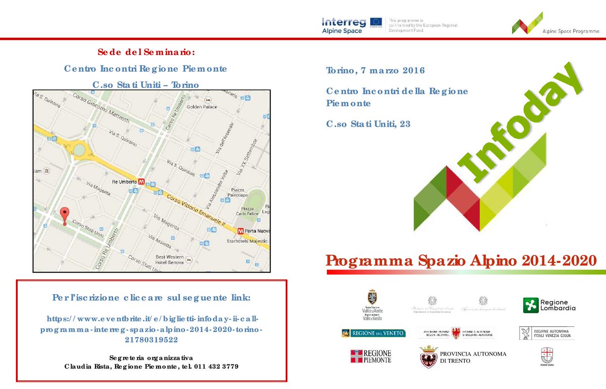 7 marzo 2016 #Torino: aperte le iscrizioni Convegno Spazio Alpino 2014-2020 it.alpine-space.eu/news-details/4… <a href="/UncemPiemonte/">Uncem Piemonte</a>