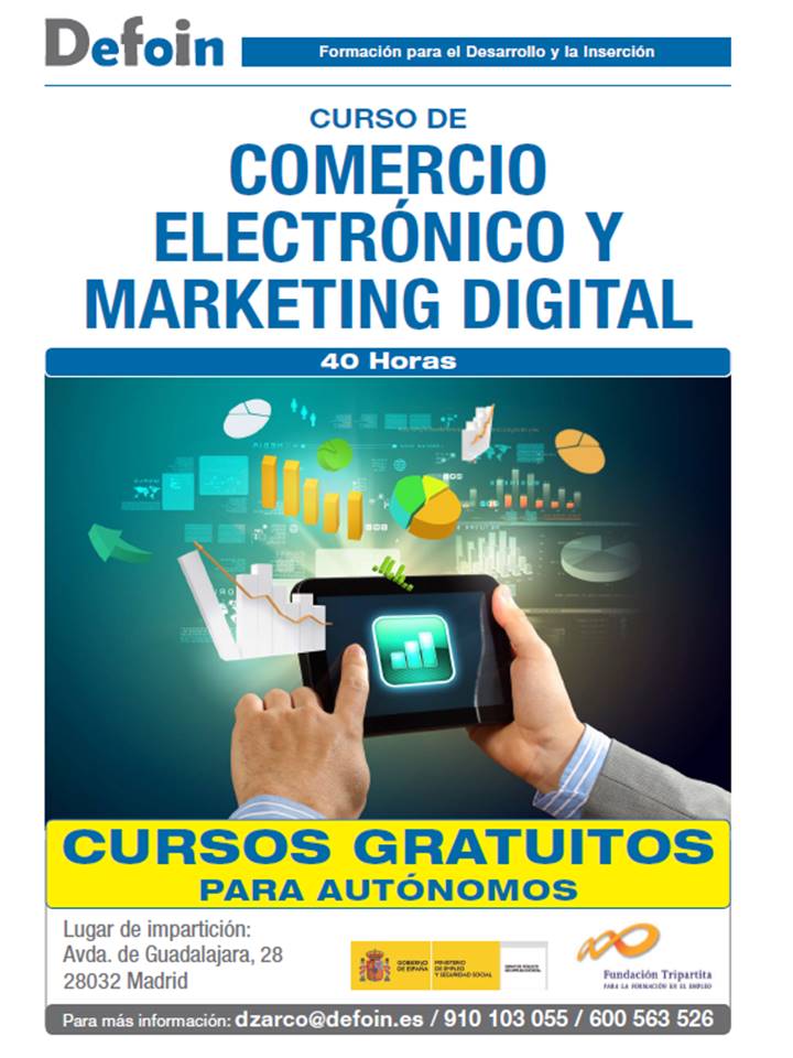 DefoinEspana's tweet photo. Cursos GRATIS #Autonomos Madrid info@defoin.es #PlazasLimitadas #Marzo2016 https://t.co/AYhfPbDmLE
