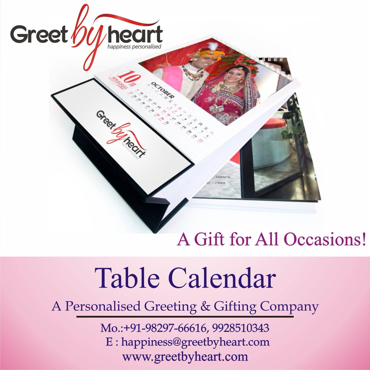 GreetbyHeart's tweet photo. #Customized #TableCalender: A perfect #gift for all times...
Start with any month!
#Twitter #Happinesspersonalised https://t.co/lUw2Tzyjyr