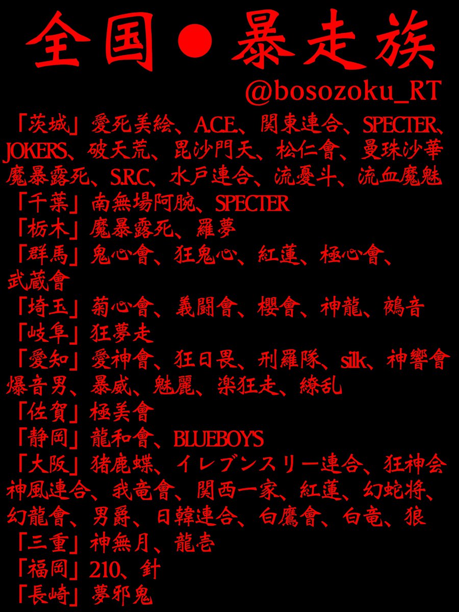 現役 元暴走族rt隊 全国の暴走族の方々 T Co 3fj5m1aihu Twitter