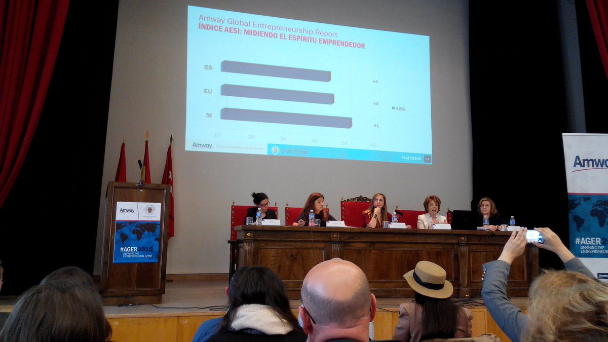 plopezsaez's tweet photo. Presentación del Amway Global Entrepreurship Report @CyT_UCM https://t.co/5FA97JSnvi