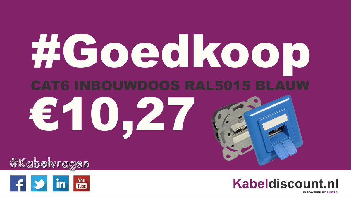 BintraNL's tweet photo. Een inbouwdoos bij Bintra is #Goedkoop! Bekijk de aanbieding hier: https://t.co/pXV5q4RXib https://t.co/fmdGbFUm2x