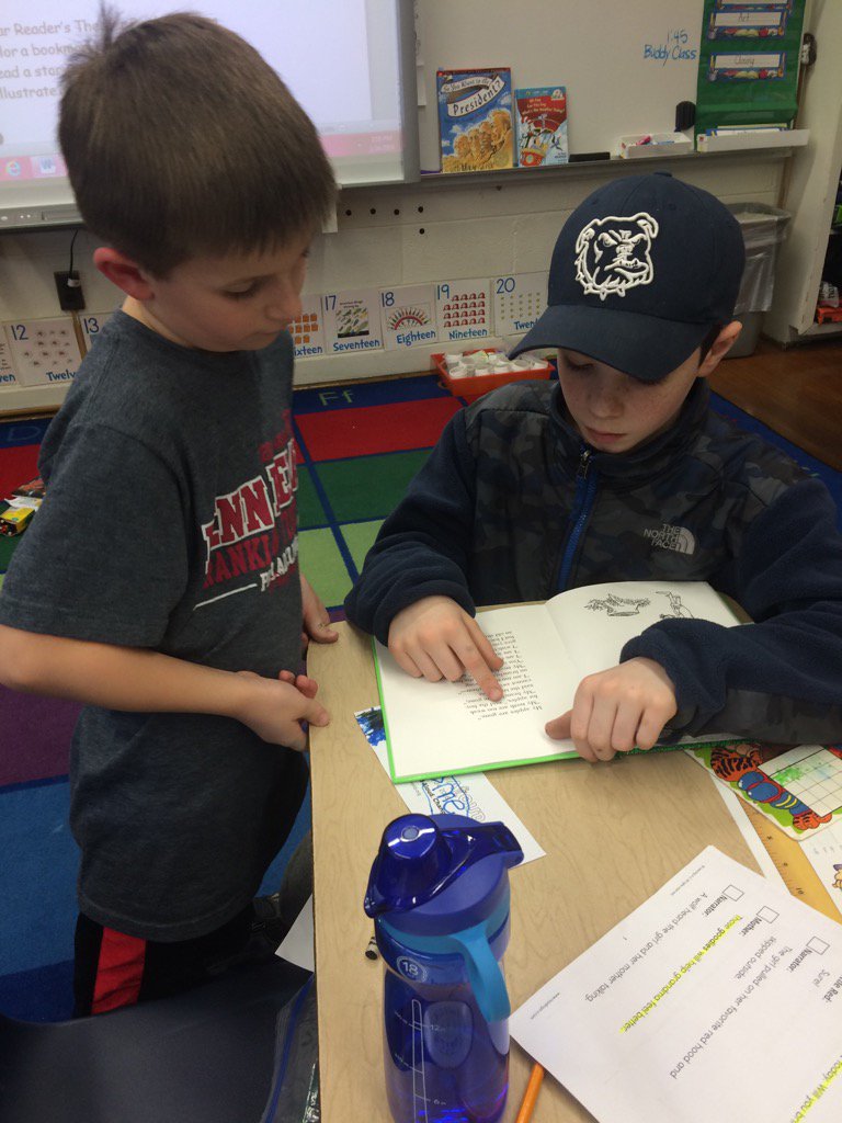#WorldReadAloudDay with our 4th grade buddy class! #tatemtigerpride