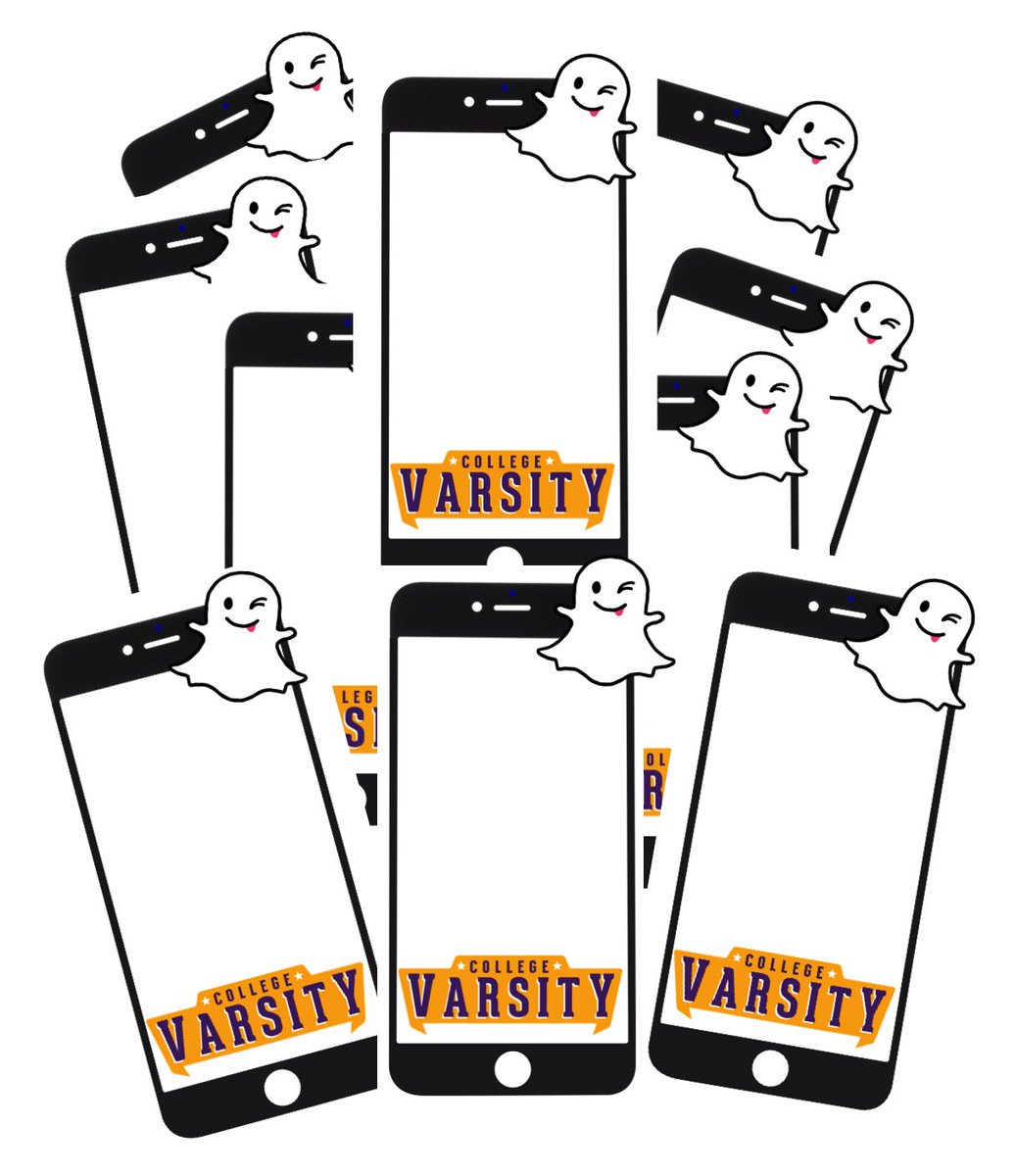 ** EXCITING NEWS **
Check out the Varsity SNAPCHAT FILTER, send your snaps to CollegeVarsity on Sunday... #GameFace