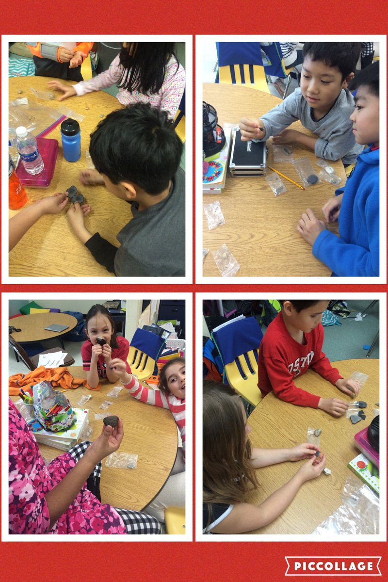 Students applied what they learned about fossils and explored real ones. Holding the past in their hands is so fun!