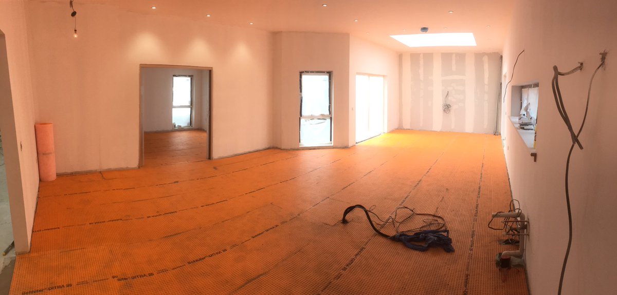 proftiling's tweet image. On to the Kitchen &amp;amp; Dining Room 60m2 @SchluterSystems @Collinson_ltd @BALtiling