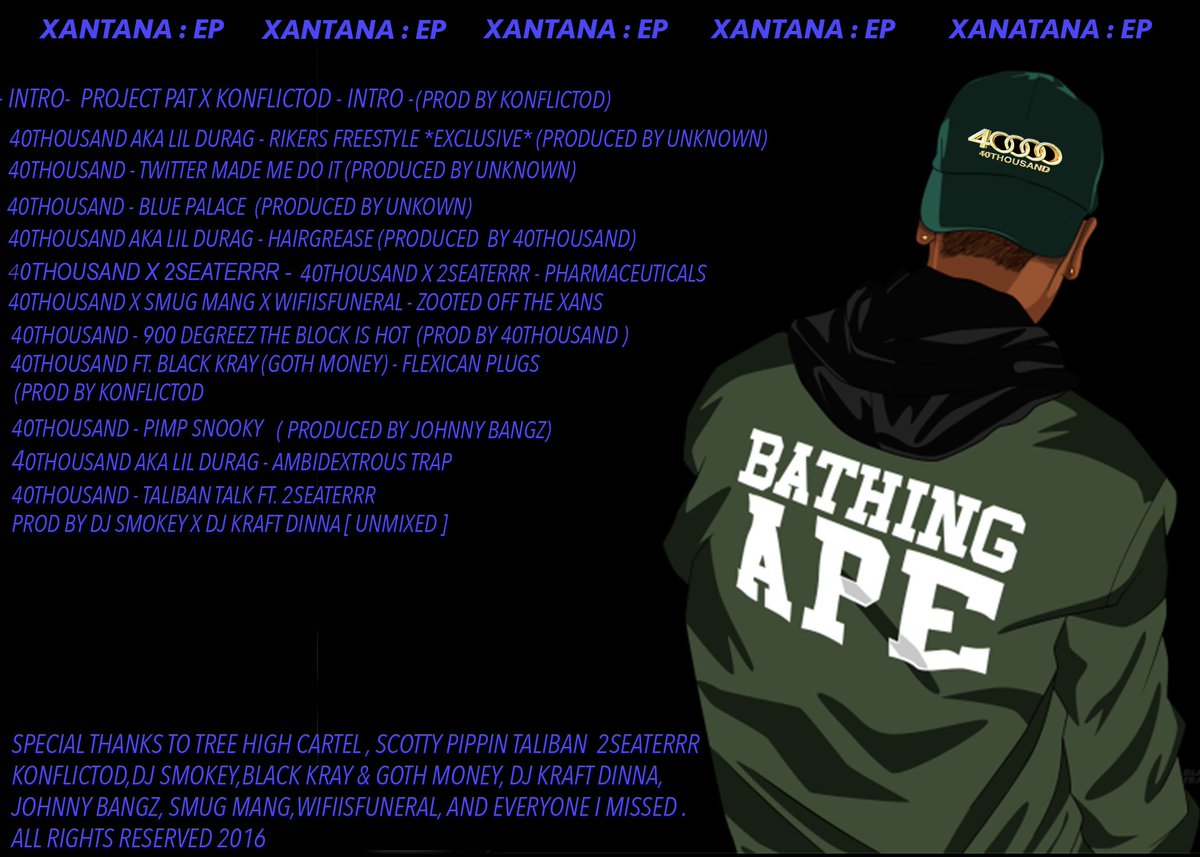 OG40THOUSAND's tweet photo. MARCH 7 

XANTANA EP https://t.co/3OEUkq7UgM