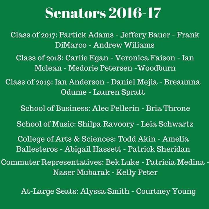 StetsonSGA's tweet photo. Congrats to our newest 2016-2017 Senators! https://t.co/lFY0dk2Zx9