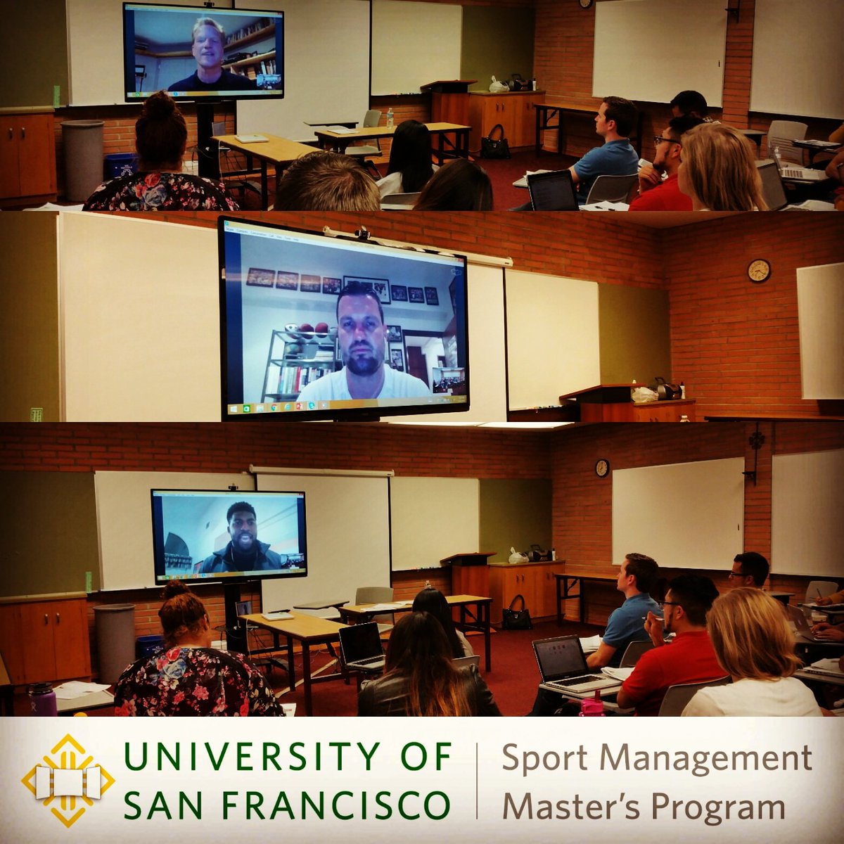 8degreespr's tweet photo. Thx @thEMANacho @WillSvitek @Campbell93 @RicBucher @marcelluswiley @TheRyanHollins for participating @USFSportMgt https://t.co/bi47bxyEFM