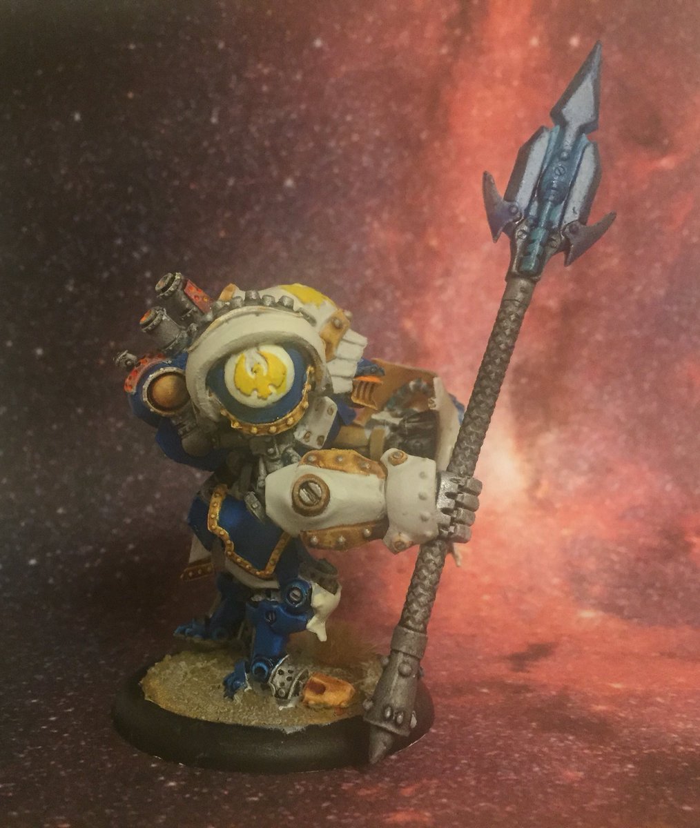 privateerpress's tweet photo. RT @iain1976: You shall not pass @privateerpress #cygnar #warmachine https://t.co/TA51o4ukr3