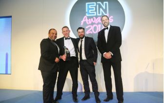 PrysmCareers's tweet photo. #ThrowbackThursday When the lads on @TheFloodExpo won the @ExhibitionNews Rising Star award #PrysmVision https://t.co/xvMpKvf14K