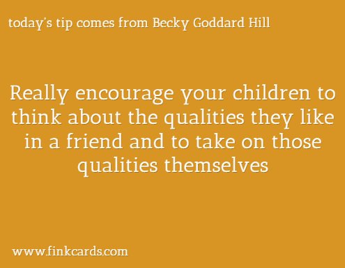 finkcards's tweet image. Daily tip from @BeckyGoddardH #friendships ow.ly/YC8qg