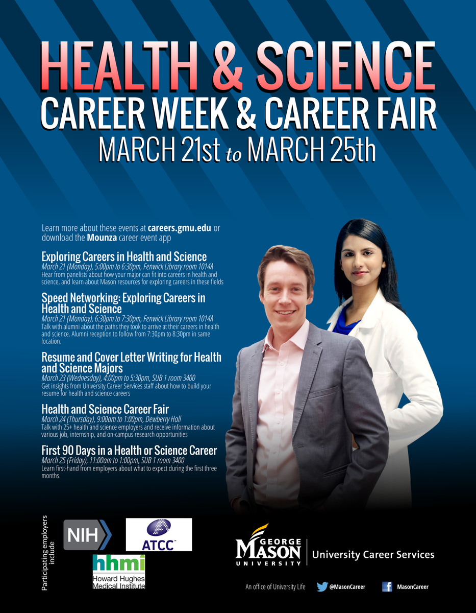 MasonCHSS's tweet photo. @MasonCareer Health &amp; Science Career Week @CHSSdean #CHSSstudents https://t.co/cjkhESwop2
