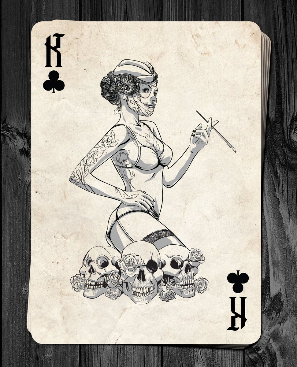 StephenToler's tweet photo. Day of the Dolls Playing Cards! Live on @kickstarter! https://t.co/XwNNTdwJ3d
#cardart #cardists #cardistry https://t.co/VomfzRlP8F