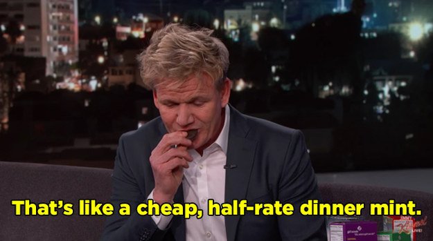 BuzzFeed's tweet photo. Gordon Ramsay tried Girl Scout cookies for the first time and was not impressed https://t.co/gNcp9rJTsK https://t.co/fx6tkzcFUy