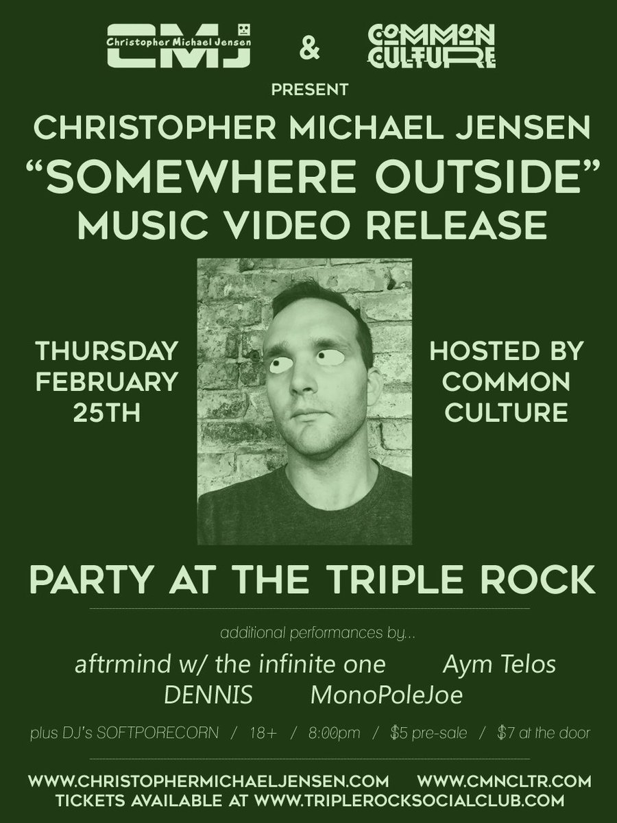 ChrisMikeJensen's tweet photo. I'd love for you all to come out to @triplerockmpls tonight for my music video release party. Gonna be a good one! https://t.co/D8GveEAP87