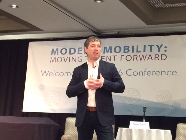 caprelo's tweet photo. Incoming President, William Taylor kicks off the 2016 #BAMM Conference, Modern #Mobility: Moving Talent Forward. https://t.co/TWTa113rrm