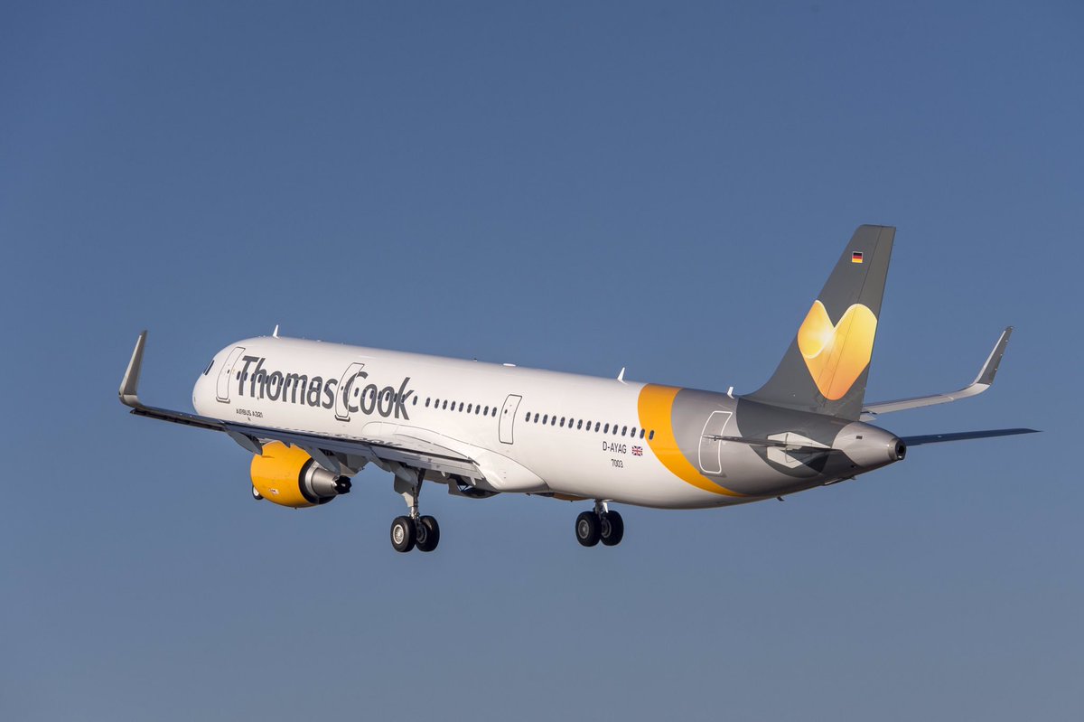 c_debus's tweet photo. Second delivery of a brand new #A321 to #ThomasCookAirlines within only one week! @Airbus @TCAirlinesUK https://t.co/Y7lKx6KPut