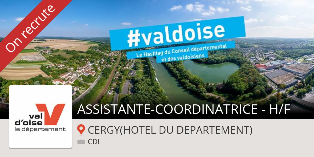 Fthezolin's tweet image. #ASSISTANTE-#COORDINATRICE - H/F (#Cergy) workfor.us/conseilgeneral… #emprego