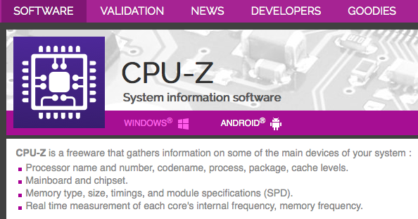 compuram's tweet image. Kein Schraubenzieher für einen #HardwareCheck nötig - es reicht schon CPU-Z bit.ly/20UT6IX