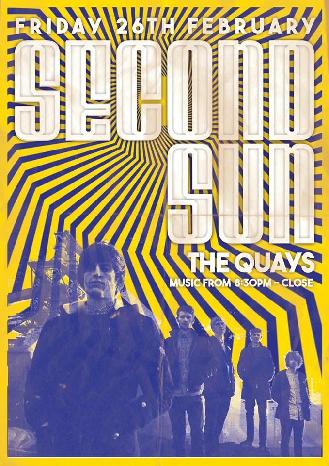 MUSIC: <a href="/SecondSunUK/">Second Sun</a> perform at The Quays this evening. whatsondarlo.co.uk/events/second-… #DarloBiz #DarloMusic